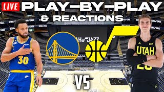 Golden State Warriors vs Utah Jazz  Live PlayByPlay amp Reactions [upl. by Adianez]