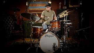 Chicago Drum 4 piece Drum Kit Mahogany  Chicago Drum Exchange Demo [upl. by Geoff]