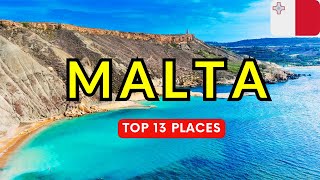 13 Best Places To Visit In Malta 🇲🇹  Malta Travel Guide 2024 [upl. by Chessa]