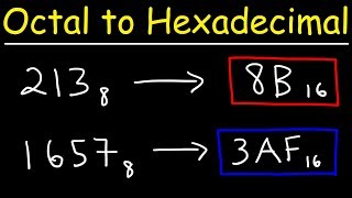 Octal to Hexadecimal Conversion  The Easy Way [upl. by Reisfield]