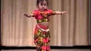 Vinainis Dance Performance  1 year Old Bharata Natyam Most popular Indian Dance [upl. by Eoj]