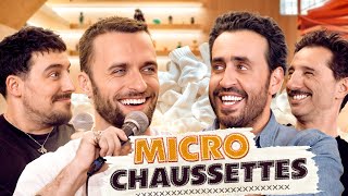 Jonathan Cohen et Squeezie en chaussettes ft Freddy Gladieux amp Jeantou  Micro Chaussettes 1 [upl. by Cohlette]