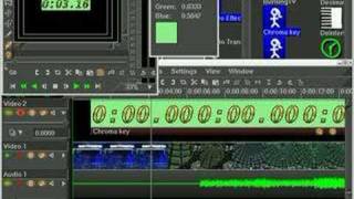 Cinelerra Tutorial chromakey [upl. by Adnorhs334]