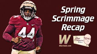 FSU Football  Spring Scrimmage Recap  Joshua Farmer  Kentron Poitier  Warchant TV FSU [upl. by Mialliw]