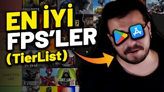 EN İYİ 30 MOBİL FPS OYUN EN İYİ Mobil Oyunlar Tier List Android iOS [upl. by Aihsoem407]