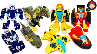 Transformers Rescue Bots Academy Toys  Bumblebee Grimlock Whirl Hot Shot Chase Medix [upl. by Roland966]