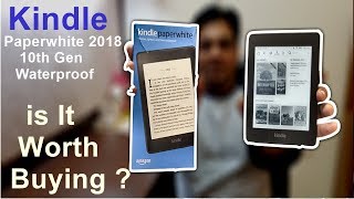 Amazon Kindle Paperwhite 2018 10th Generation Waterproof Unboxing amp Review [upl. by Littell]