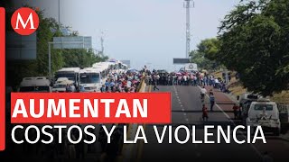 Transportistas bloquean Autopista del Sol en Xochitepec Morelos [upl. by Smaoht]