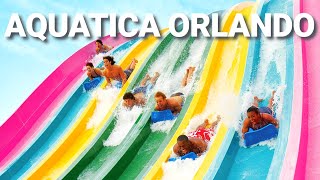 Aquatica Orlando Water Park  Slides and Walking Tour [upl. by Merriott327]