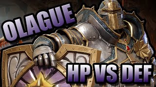 SHOULD OLAGUE HAVE HIGHER HP OR DEF  Olague Defender Testing  Watcher of Realms [upl. by Olimpia952]