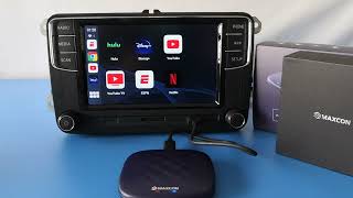 Scumaxcon RCD330 RCD 360 Netflix wireless carplay android auto [upl. by Blase]