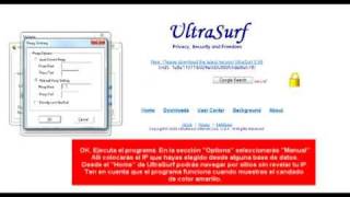 UltraSurf  ocultar IP  Navegar con Proxy [upl. by Clere]