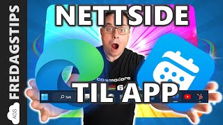 Hvordan lage nettside som en App i Windows [upl. by Erlond]