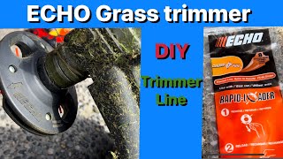 How to Install Trimmer line on Echo 58 Volt Cordless Weedeater [upl. by Anailil535]