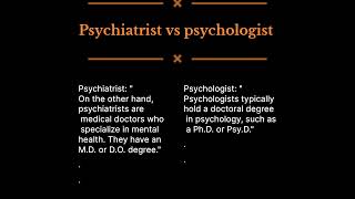 Psychologist vs Psychiatrist Understanding the Difference 🤔 [upl. by Zat]