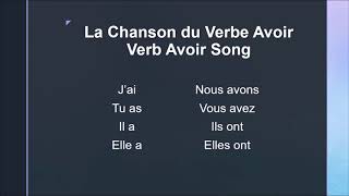 Chanson du verbe avoir  Avoir Song [upl. by Waverly321]