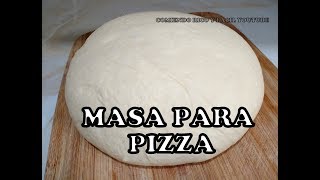 COMO HACER MASA PARA PIZZA CASERACOMIENDO RICO Y FACIL [upl. by Prakash425]