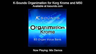 Awesome Organs for Korg Krome and M50  KSounds Organimation [upl. by Aramenta762]