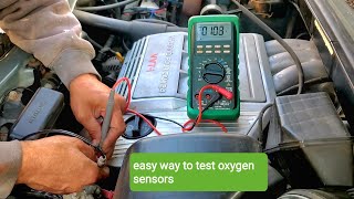 How To Test Oxygen Sensors In The Car With Multimeter DIY Check 02 Sensors Good Or Bad [upl. by Esidarap]