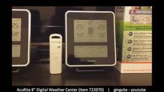 Review Acurite 8quot Digital Weather StationCenter 723970 [upl. by Fortin]