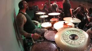 Dobber Beverly  Insect Warfare LAST HOUSTON SHOW DRUM CAM FULL SET [upl. by Sineray]