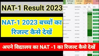 NAT EXAM 2023 का RESULT कैसे देखें  NAT1 2023 RESULT बच्चों का NAT result kaise check kare [upl. by Koorb257]