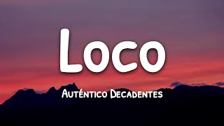 Loco Tu Forma de Ser  Los Auténticos Decadentes  LetraLyrics [upl. by Ecirum]