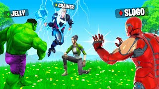 WINNING In Fortnite With ONLY SUPERHERO WEAPONS Overpowered [upl. by Lupien]