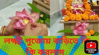 বাড়িতে লক্ষ্মী পুজোর আয়োজন 2024🌺Laxmi pujo at our home 2024 [upl. by Sontag]