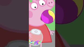 Peppa Pig And George Pig Fly Using Chewing Gum peppapig ChewingGum funnycartoon [upl. by Gabbey]