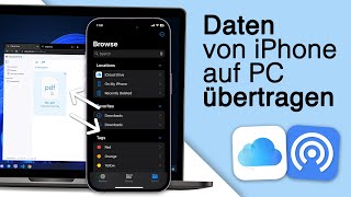 Dateien vom iPhone auf Laptop oder WindowsPC übertragen 2 Wege [upl. by Nevyar]