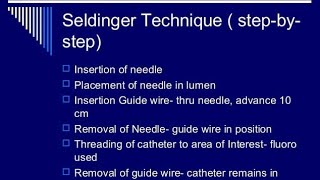 Seldinger Technique  Guidewires  Catheter [upl. by Elizabeth]