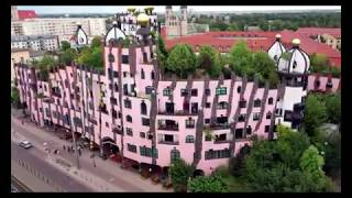 Hundertwasserhaus Magdeburg  Germany السياحةفيألمانيا [upl. by Afihtan]