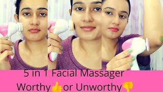 5 in 1 Facial Massager  Honest Review amp Demo on Face  👍OR 👎SWATI BHAMBRA [upl. by Langbehn]