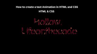 How to create text animation in html and css  Modern Text Animation [upl. by Nahsab]