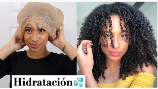 MASCARILLA CASERA HIDRATANTE para cabello reseco áspero sin brillo y dañado  Reto Hidratación [upl. by Farika]