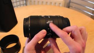 Sigma 105mm F28 EX DG Macro OS lens unboxing [upl. by Magdalena]