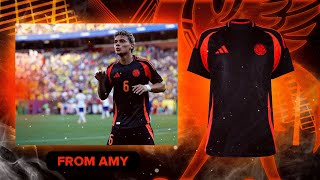 Colombia Away Jersey 2024 Richard Rios 6 Amy Player Version Review [upl. by Mcarthur]