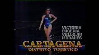 SEÑORITA CARTAGENA 1989 VICTORIA EUGENIA VELLOJÍN MORALES [upl. by Meyeroff]