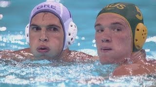 Mens Water Polo Preliminary Round  GRE v AUS  London 2012 Olympics [upl. by Atiuqahc]