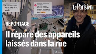 « 435€ laissés sur le trottoir »  sur TikTok il montre comment réparer des encombrants [upl. by Norah]