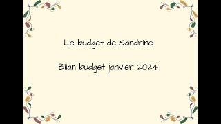 42  Bilan budget janvier  enveloppe  zéro  budget  système enveloppes  économie [upl. by Adoc342]