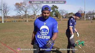 Sleepers vs Allstars  Flag Football [upl. by Galateah]