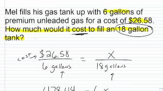 Algebra 1 Help Solving Proportion Word Problems [upl. by Panchito]