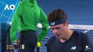 Raonic misses a sitter  Australian Open 2017 [upl. by Carlene]