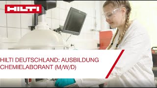 Ausbildung bei Hilti in Kaufering Chemielaborant mwd [upl. by Mundy]