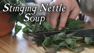 Stinging Nettle Soup  18th Century Cooking [upl. by Laved19]