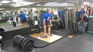 45 Degree Barbell Row Exercise Demonstration [upl. by Nura765]