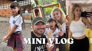 🥰Vlog familiar VOY POR MAVIS AL COLEGIO tarde de parque y chocos ♥️ [upl. by Yllah785]