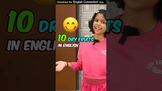 10 Dry Fruits Names in English 🍑 Kids Spoken English Learn with Adi  Adi Connection shorts [upl. by Eimmit611]